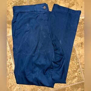 Men's Navy Blue Haggar In Motion Pant Slacks